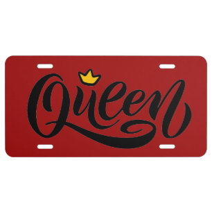 Queen License Plate