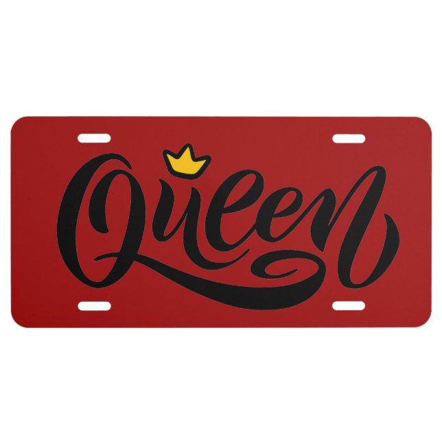Queen License Plate (Front)