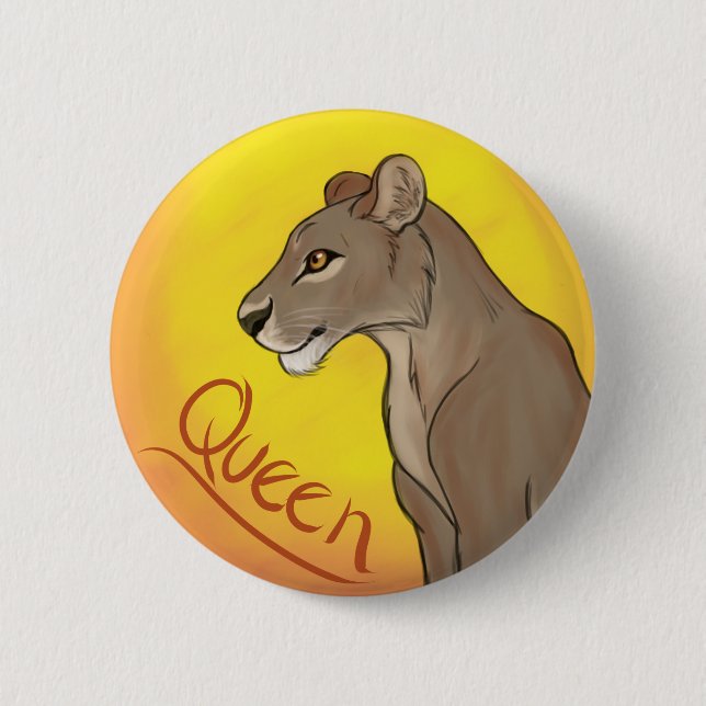 Queen Lioness Button (Front)