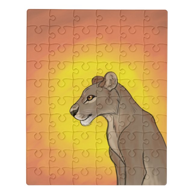 Queen Lioness Jigsaw Puzzle (Puzzle Vertical)