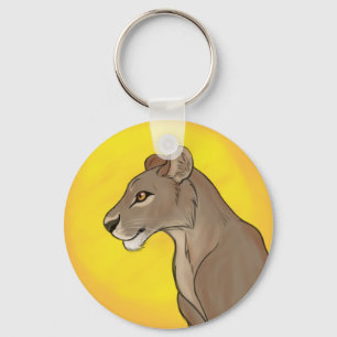 Queen Lioness Keychain