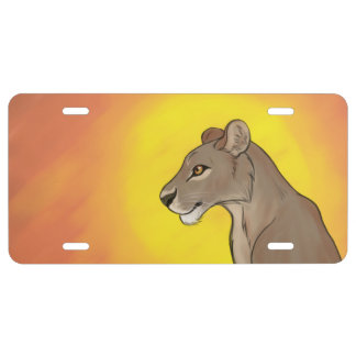 Queen Lioness License Plate