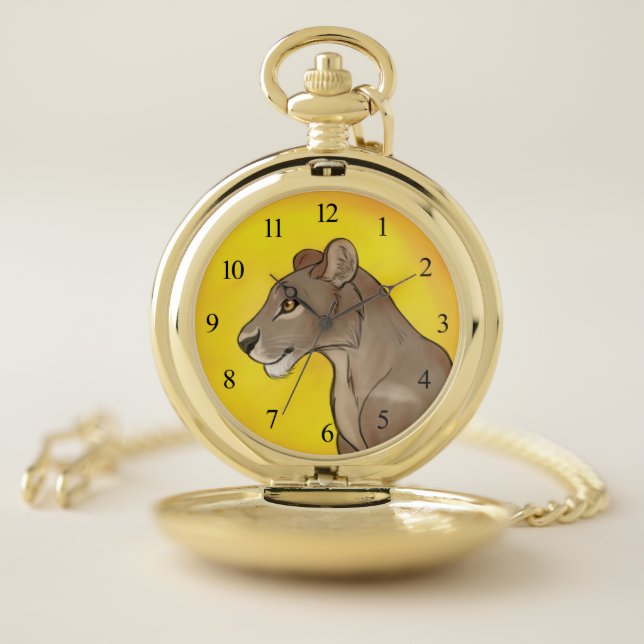 Queen Lioness Pocket Watch (Inside)