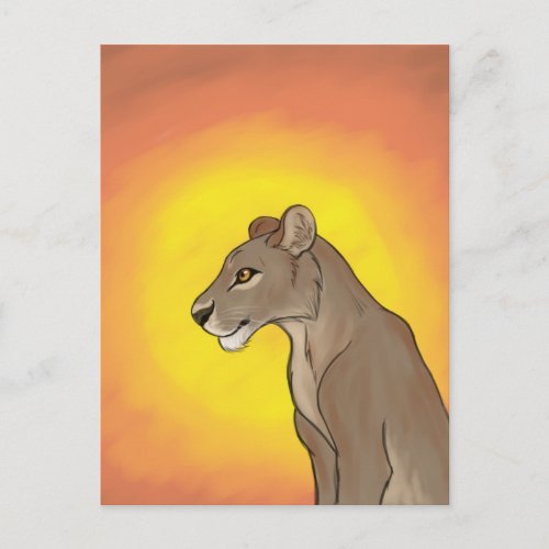 Queen Lioness Postcard