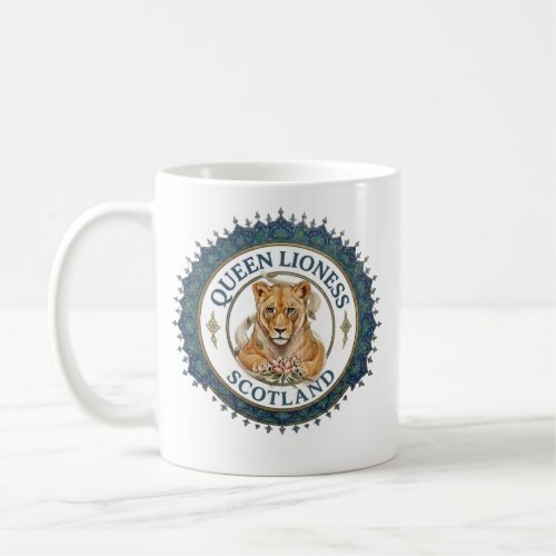 Queen Lioness. Scotland Coffee Mug