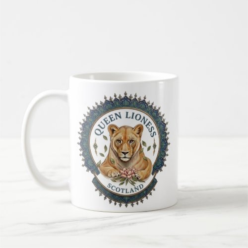Queen Lioness. Scotland Coffee Mug