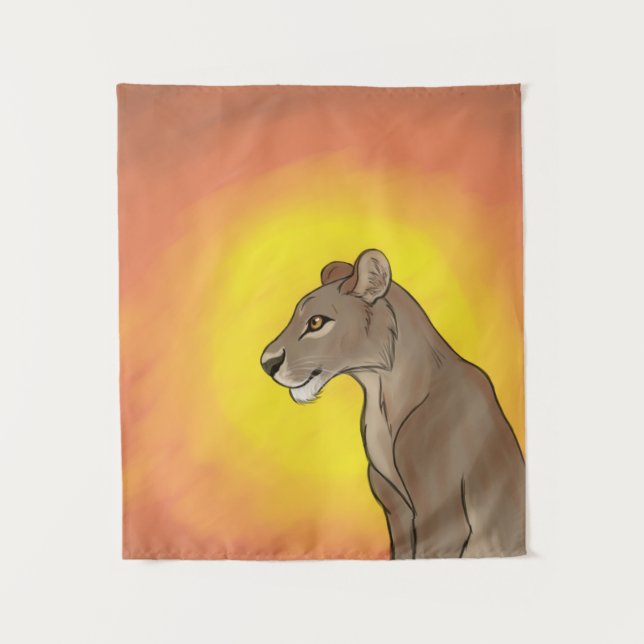Queen Lioness Tapestry (Front)