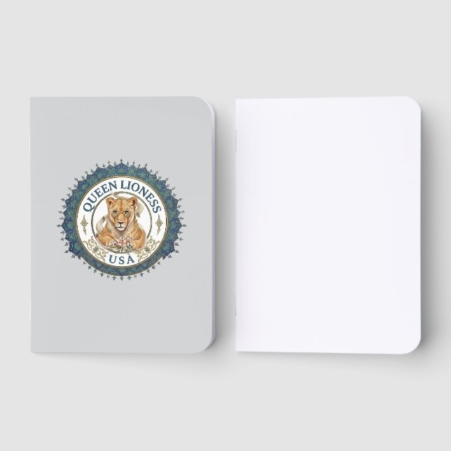 Queen Lioness USA Pocket Notebook (Front)