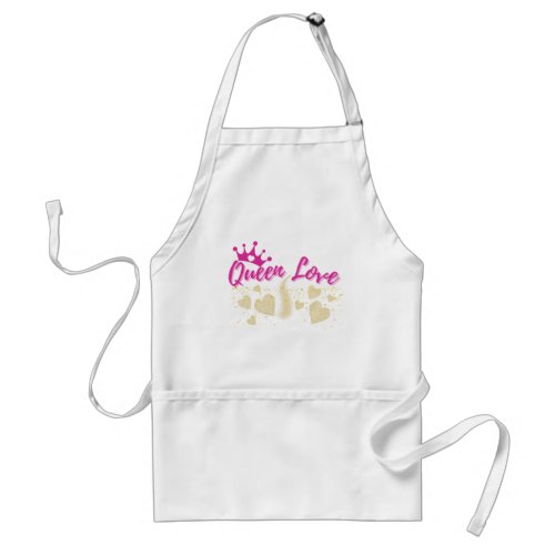 Queen Love Adult Apron