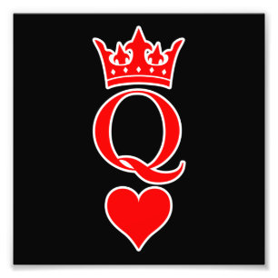 Queen Love Valentine Romantic Valentines Day Coupl Photo Print