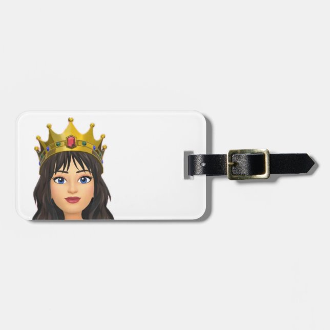 Queen luggage tag (Front Horizontal)