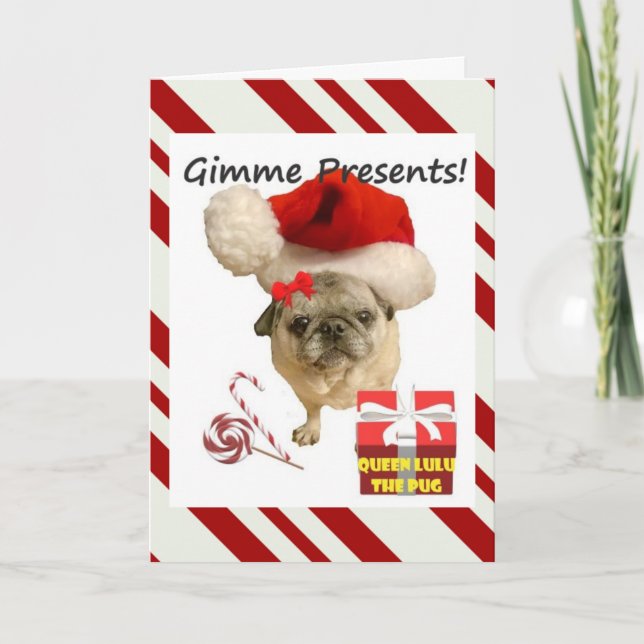 Queen Lulu Christmas Card! Holiday Card (Front)