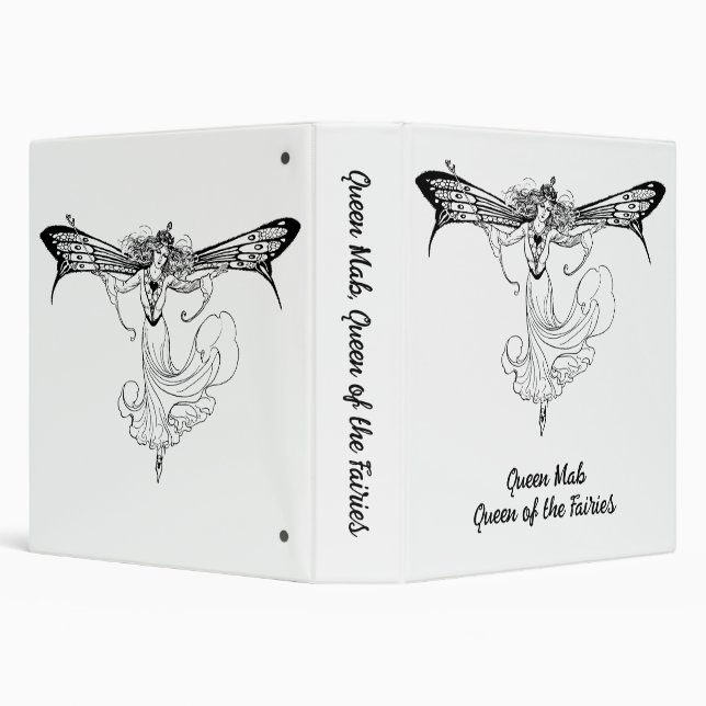 Queen Mab Fairy, Queen of the Fairies 3 Ring Binder (Background)