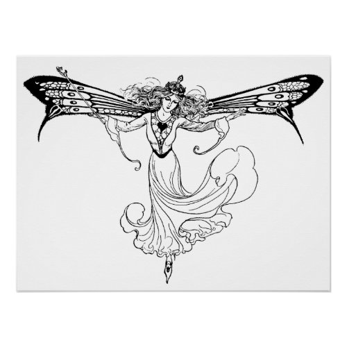 Queen Mab Fairy Queen of the Fairies Poster
