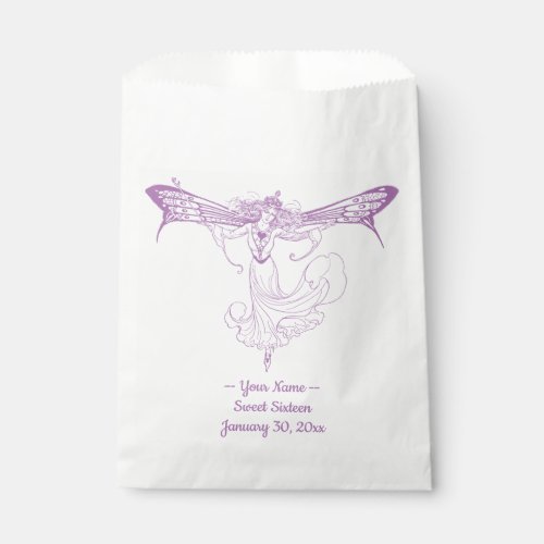 Queen Mab Fairy Sweet Sixteen in Purple Favor Bag