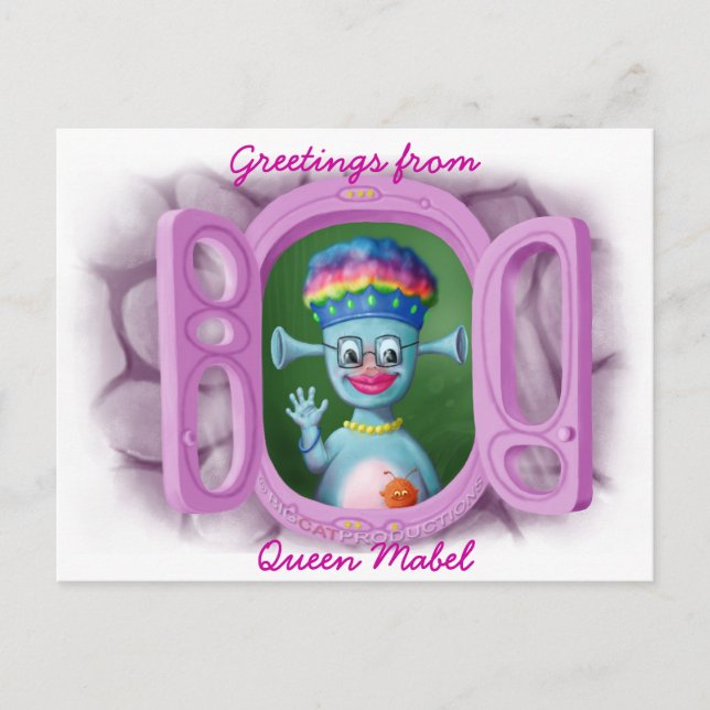 Queen Mabel & Cedric Postcard (Front)