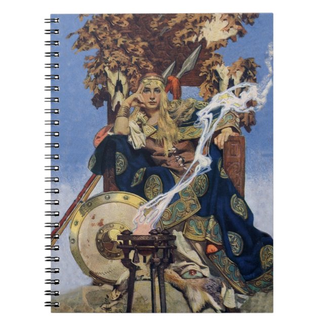 Queen Maeve Warrior Princess Fantasy Art Notebook (Front)