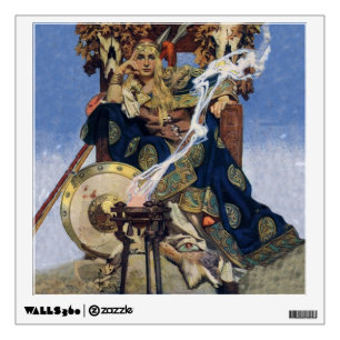 Queen Maeve Warrior Princess Fantasy Art Wall Sticker