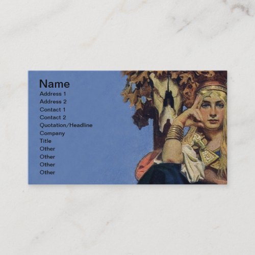 Queen Maeve Warrior Woman Princess Business Card