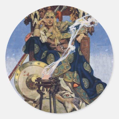 Queen Maeve Warrior Woman Princess Classic Round Sticker