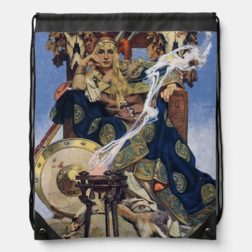 Queen Maeve Warrior Woman Princess Drawstring Bag