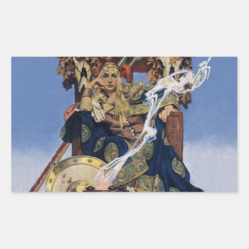 Queen Maeve Warrior Woman Princess Rectangular Sticker