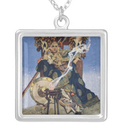 Queen Maeve Warrior Woman Princess Silver Plated Necklace