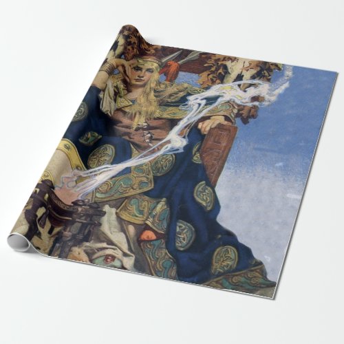 Queen Maeve Warrior Woman Princess Wrapping Paper