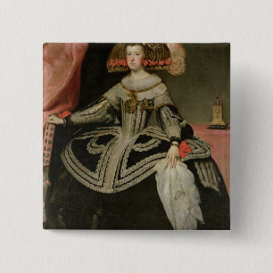 Queen Maria Anna of Austria , c. 1652 Pinback Button