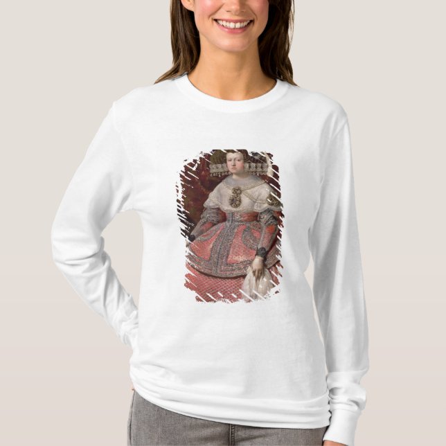 Queen Maria Anna of Spain in a red dress T-Shirt (Front)