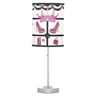 queen Maria lamp pink black