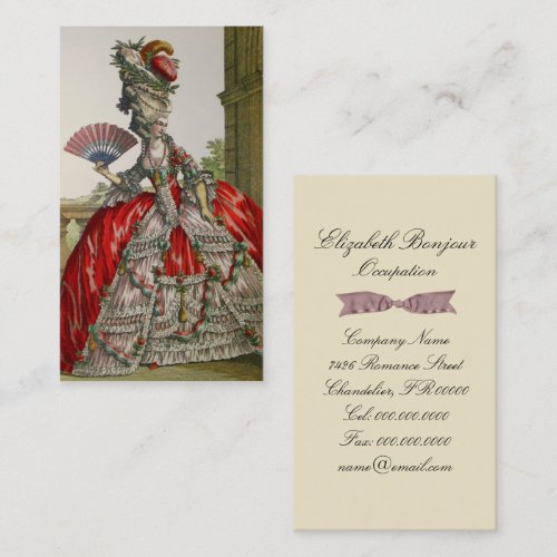 Queen Marie Antoinette ~ Business Card