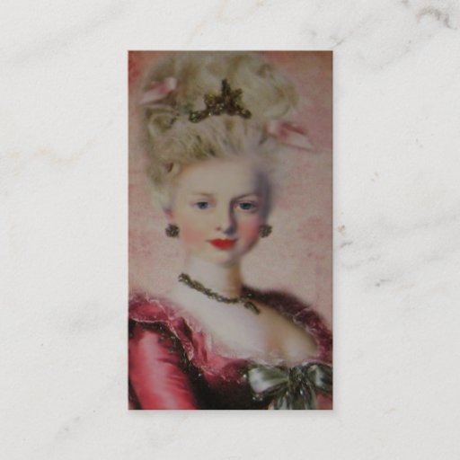 Customizable Queen Marie Antoinette ~ Business Card