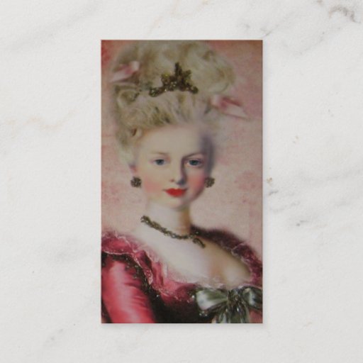 Customizable Queen Marie Antoinette ~ Business Card