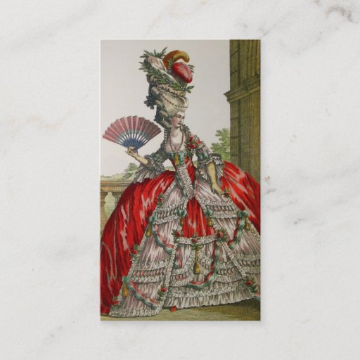 Customizable Queen Marie Antoinette ~ Business Cards