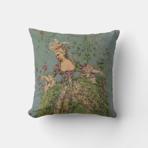 Queen Marie Antoinette COLOR  STYLE OPTIONS _ Throw Pillow