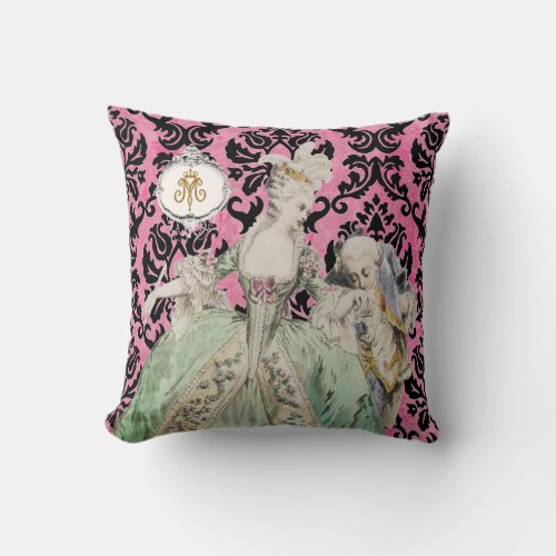 Queen Marie Antoinette COLOR  STYLE OPTIONS _ Throw Pillow