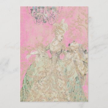 Queen Marie Antoinette - Invitations / Rsvp by galleriaofart at Zazzle