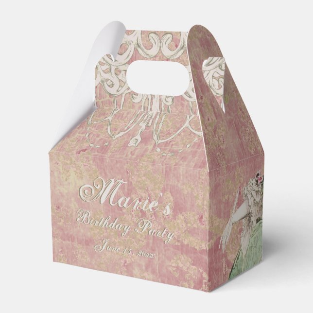 Queen Marie Antoinette (More Options) - Favor Boxes (Back Side)