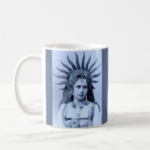 Queen Marie of Romania as the Sun Queen - blue Coffee Mug