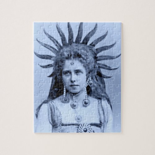 Queen Marie of Romania as the Sun Queen Jigsaw Puzzle