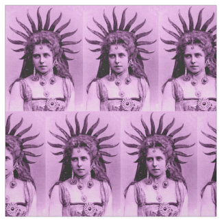 Queen Marie of Romania as the Sun Queen lavender Fabric