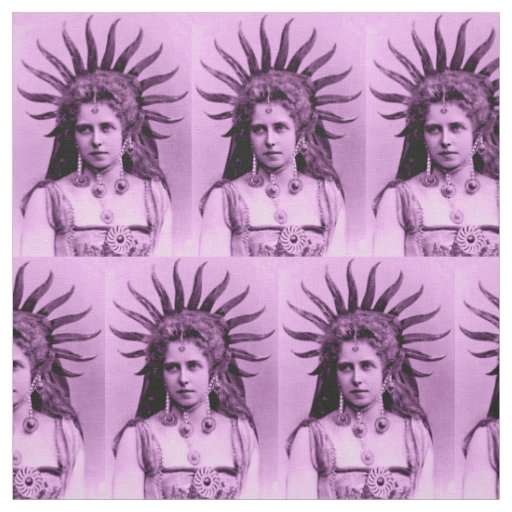 Queen Marie of Romania as the Sun Queen lavender Fabric