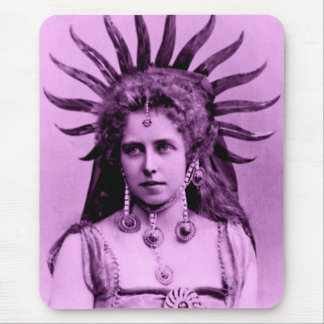 Queen Marie of Romania as the Sun Queen - lavender Mouse Pad