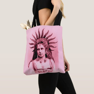 Queen Marie of Romania as the Sun Queen - pink Tote Bag
