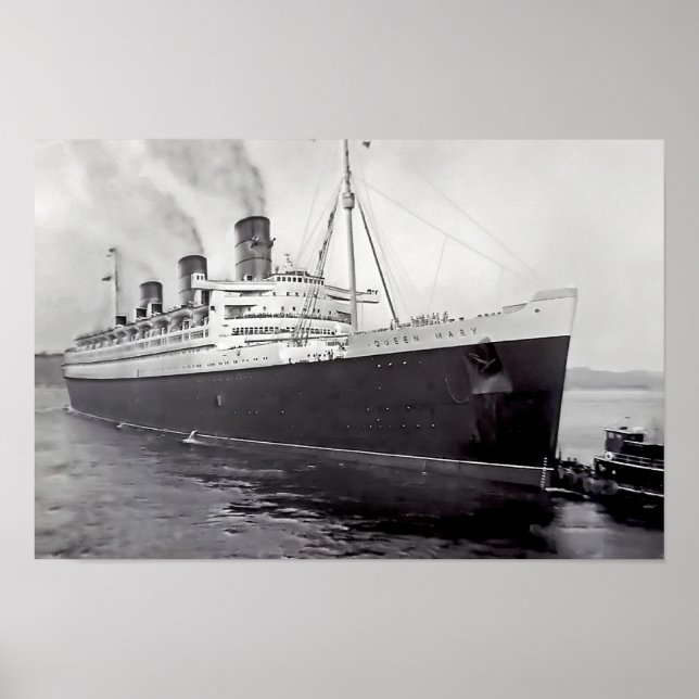 Queen Mary 1958 Poster (Front)