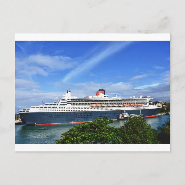 Queen Mary 2 Cruise Ship Postcard | Zazzle