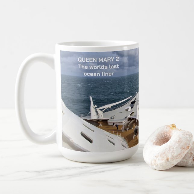Queen Mary 2 - Ocean Liner Mug (With Donut)