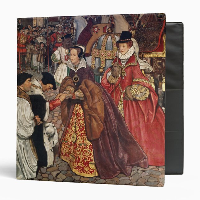 Queen Mary and Princess Elizabeth entering Binder (Front/Inside)