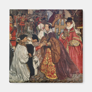 Queen Mary and Princess Elizabeth entering Magnet